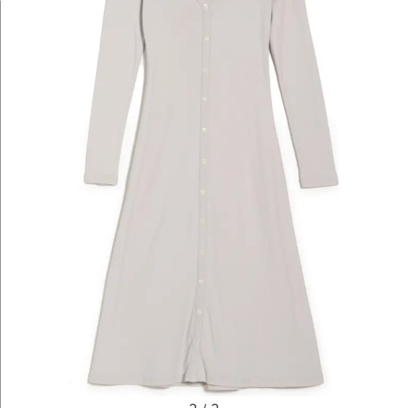 Ribbed Cardigan Dress,James Perse - Picture 6 of 8